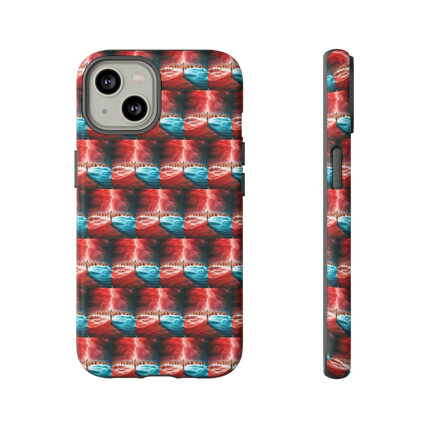 AImagination Collection iPhone Tough Case - "Standing in the Gap" - The God Ball Originals by Chris Rabalais (2024)