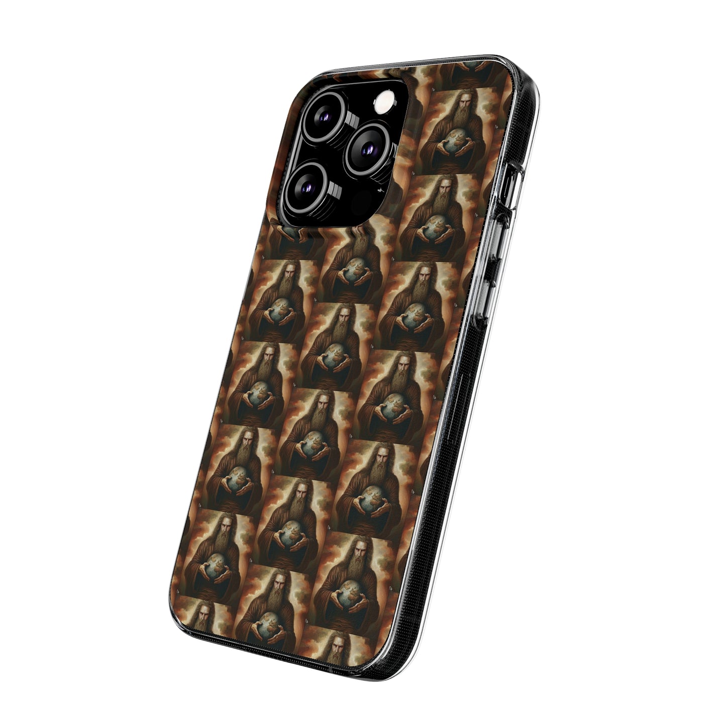 AImagination Collection Soft Phone Cases - "Yahweh's World" - The God Ball Originals by Chris Rabalais (2024)