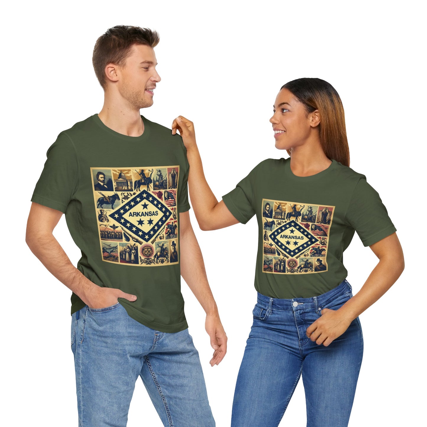 Arkansas Vintage Christian Crusader - Unisex Jersey Tee - USA - 100% Charity Benefit - The God Vote Collection by Chris Rabalais