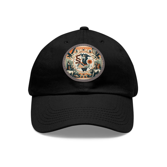 Illinois Vintage Christian Crusader Campaign Hat - Chino Twill Leather Logo - 100% Charity - The God Vote Collection by Chris Rabalais