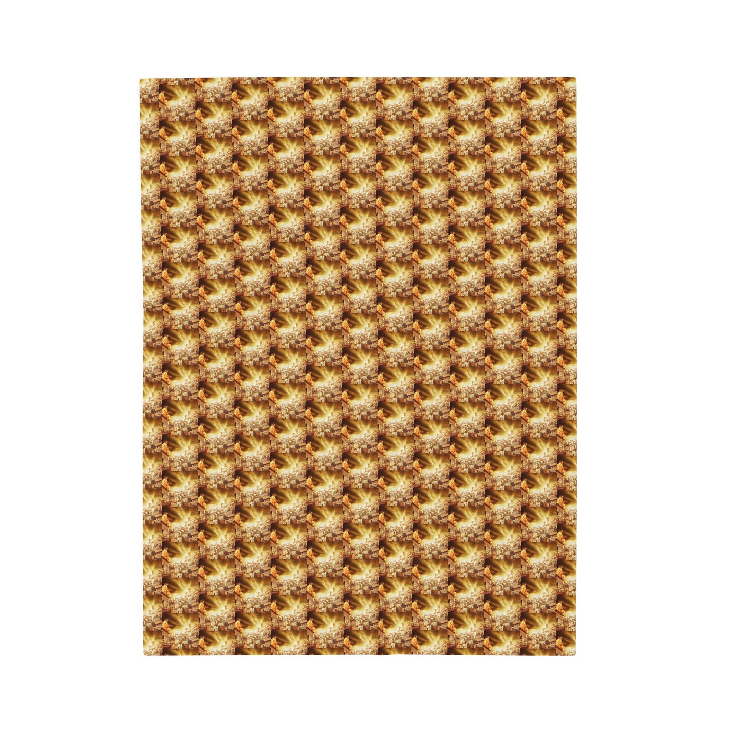 AImagination Collection Velveteen Plush Blanket - "The Golden Kingdom" - The God Ball Originals by Chris Rabalais (2024)