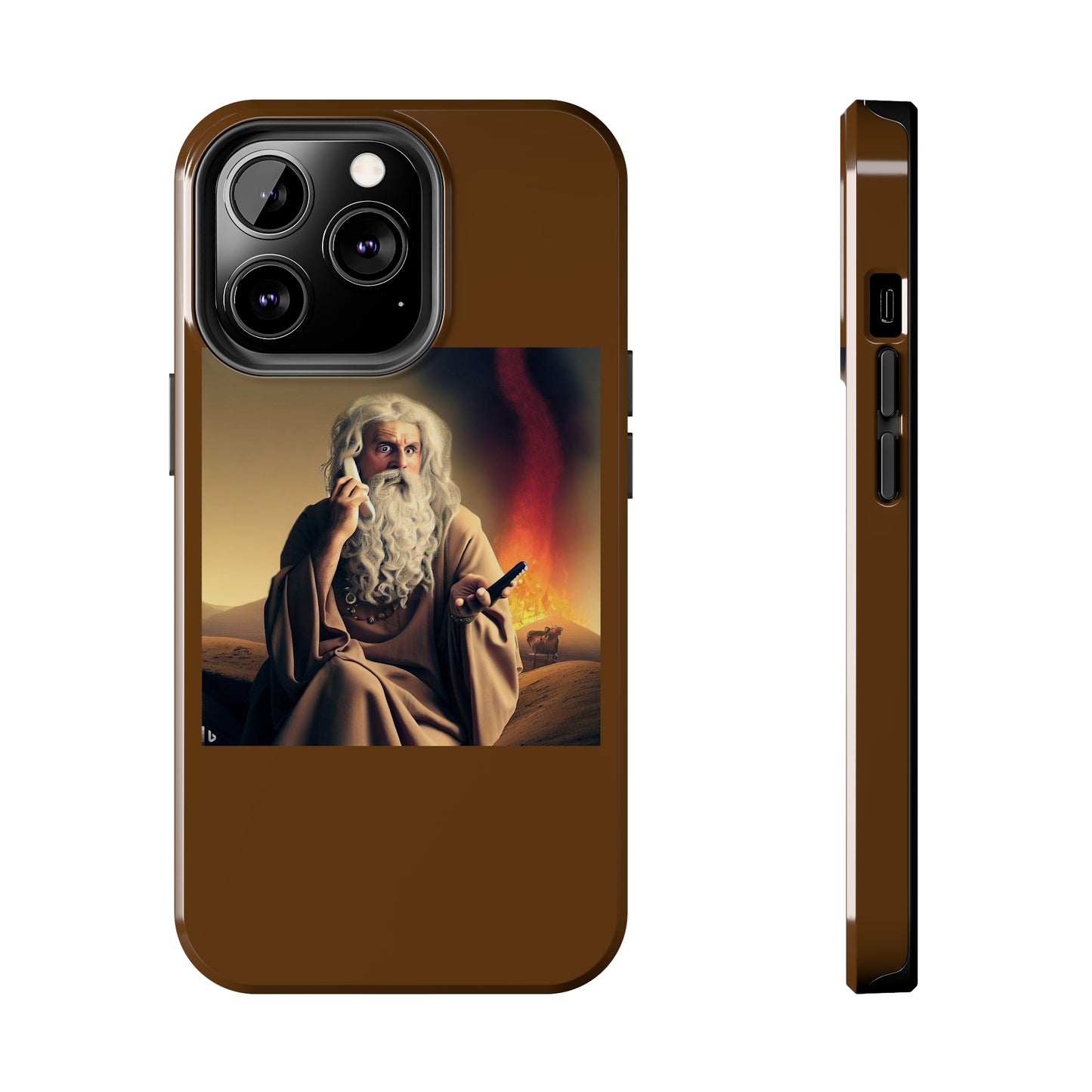 AImagination Collection iPhone Tough Case - "Warning Ignored" - The God Ball Originals by Chris Rabalais (2024)