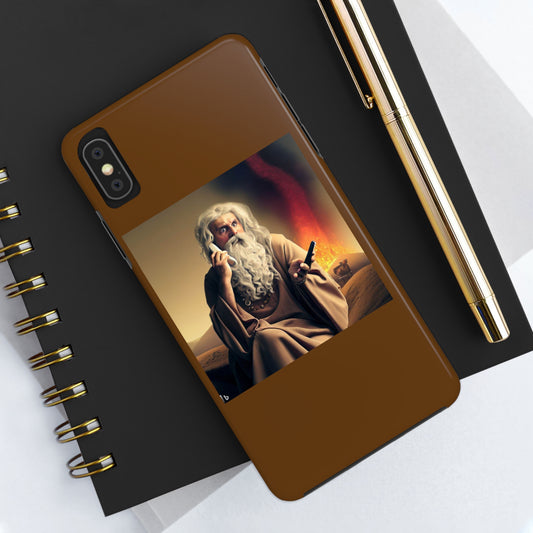 AImagination Collection iPhone Tough Case - "Warning Ignored" - The God Ball Originals by Chris Rabalais (2024)