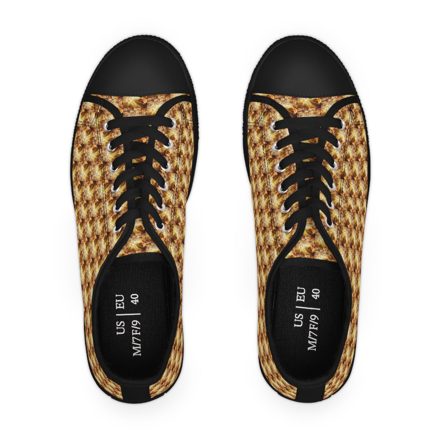 AImagination Collection Women's Low Top Sneakers - "The Golden Kingdom" - The God Ball Originals by Chris Rabalais (2024)