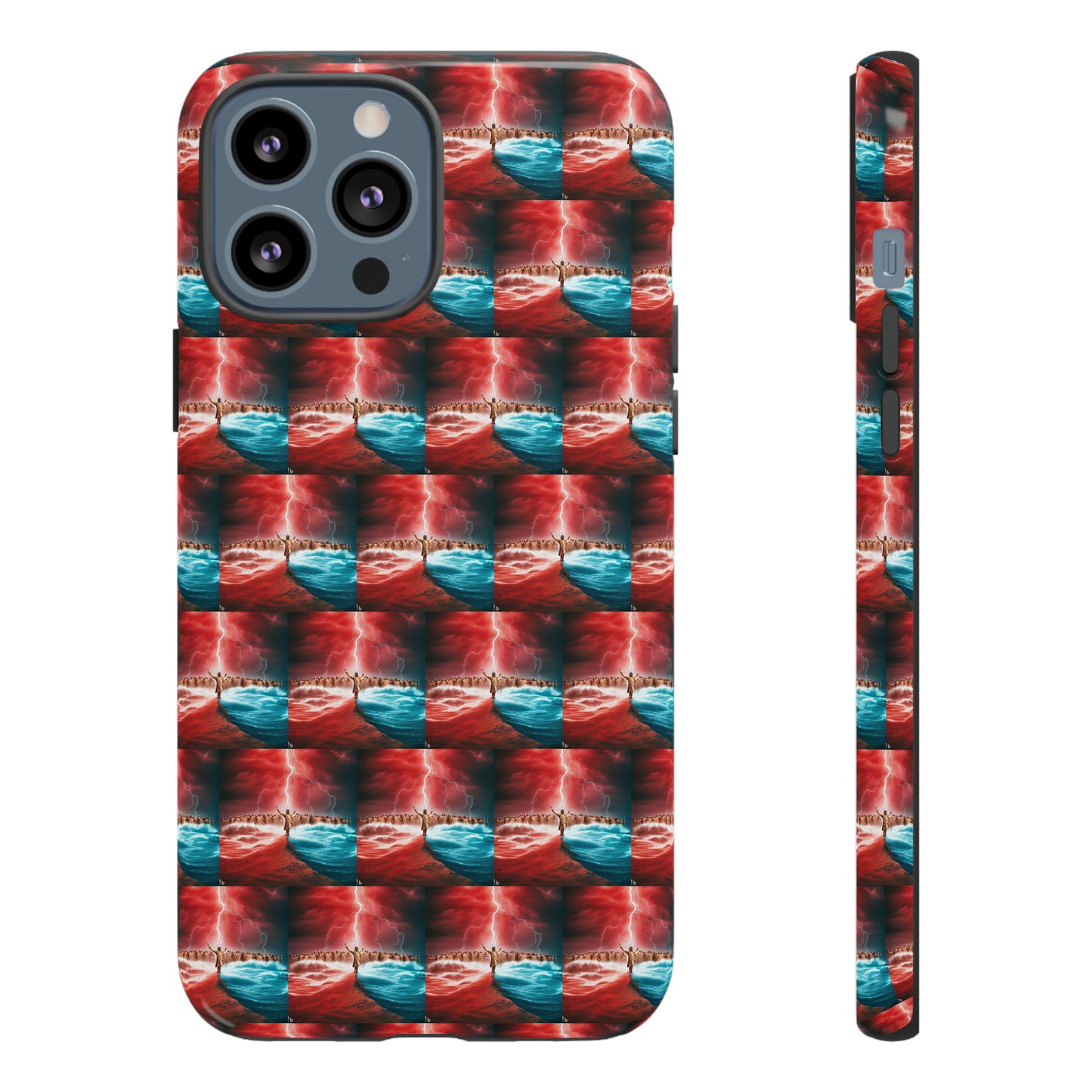 AImagination Collection iPhone Tough Case - "Standing in the Gap" - The God Ball Originals by Chris Rabalais (2024)