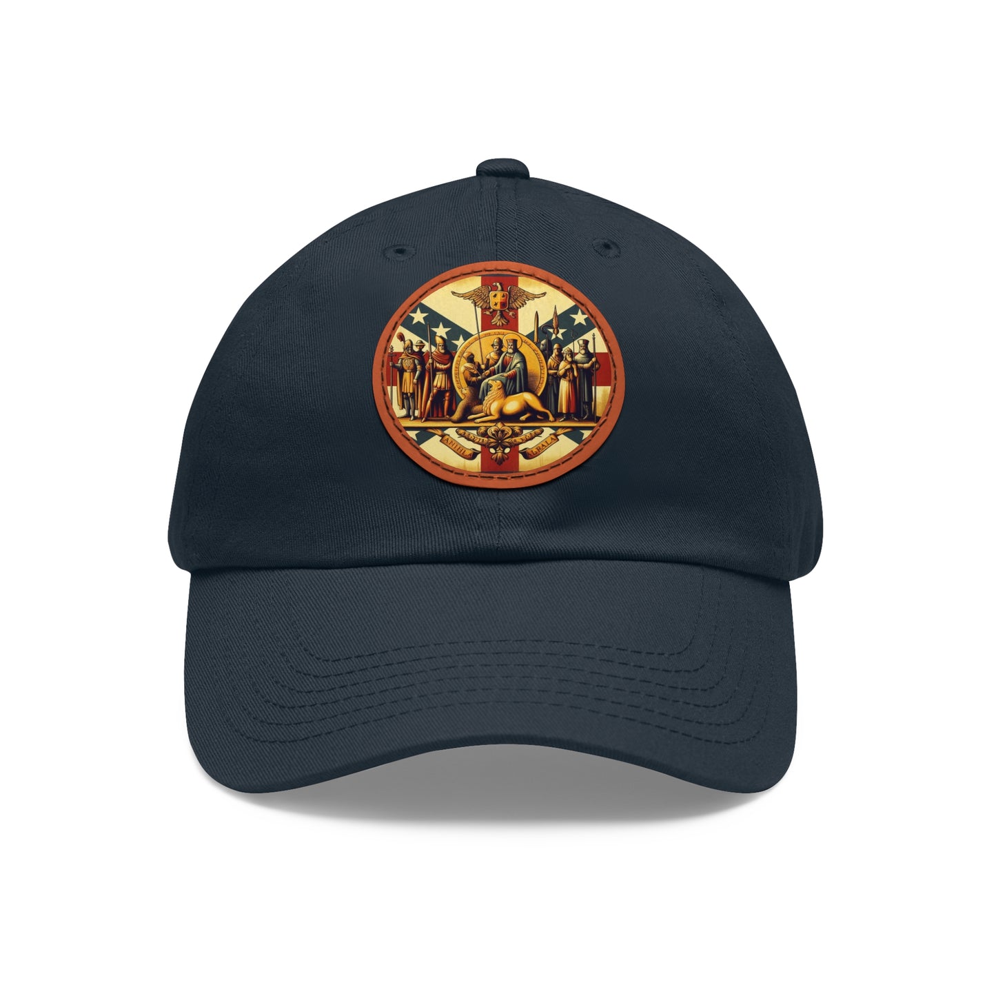 Alabama Vintage Christian Crusader Campaign Hat - Chino Twill Leather Logo - 100% Charity - The God Vote Collection by Chris Rabalais