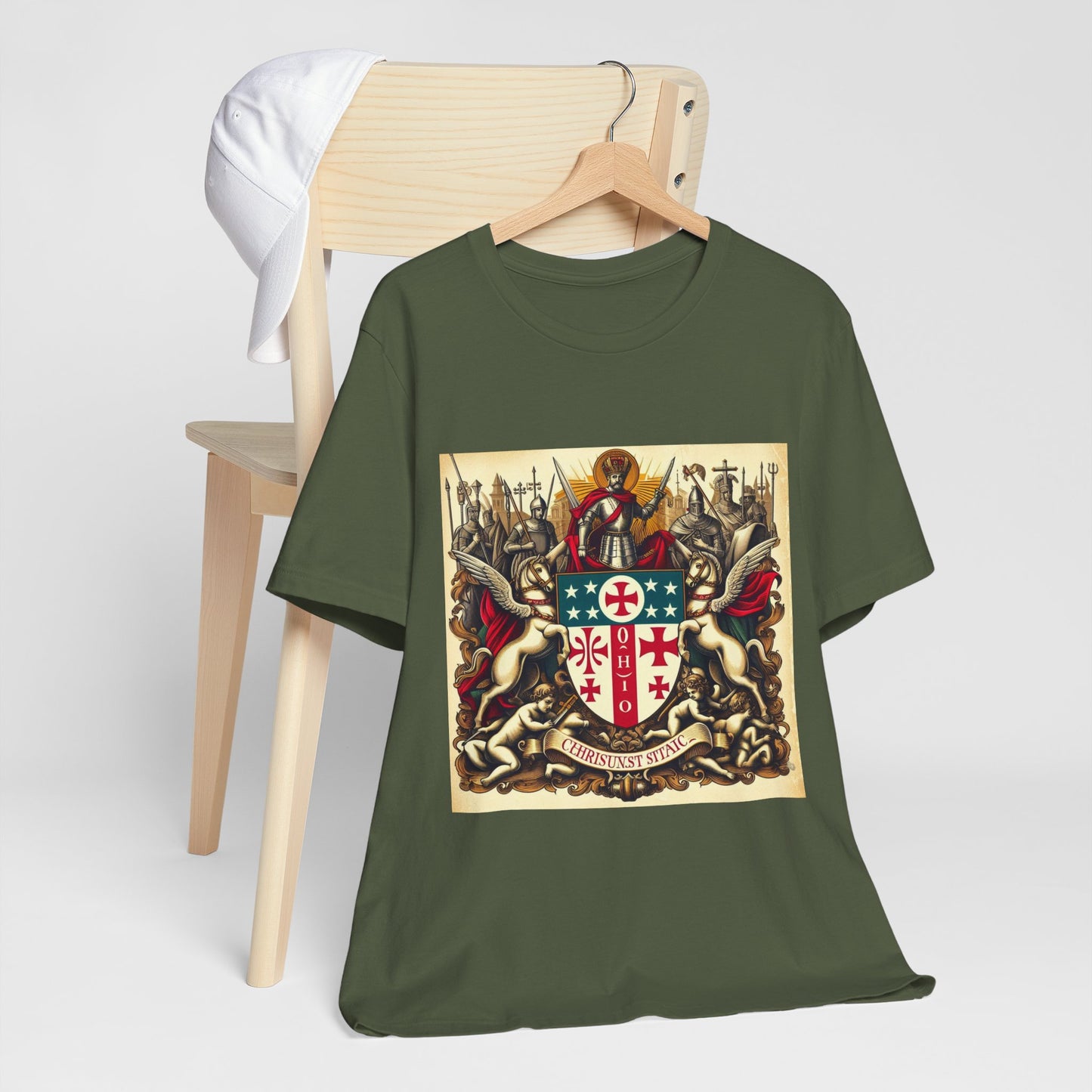 Ohio Vintage Christian Crusader - Unisex Jersey Tee - USA - 100% Charity Benefit - The God Vote Collection by Chris Rabalais
