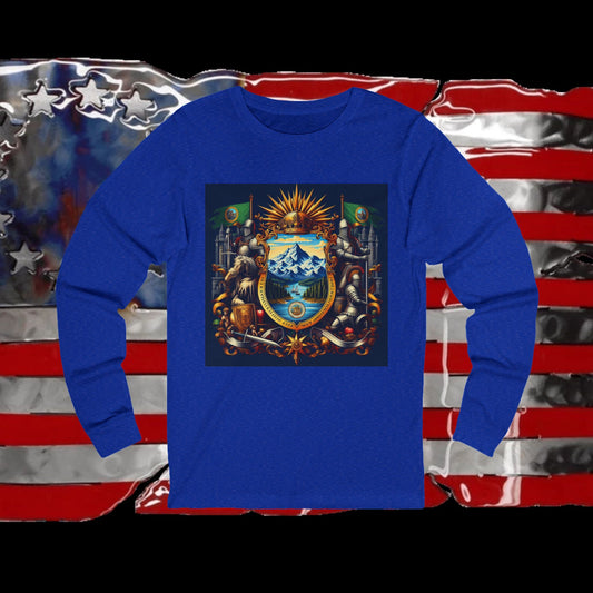 Washington Vintage Christian Crusader - Premium Unisex Long Sleeve Jersey Tee - 100% Charity - The God Vote Collection by Chris Rabalais
