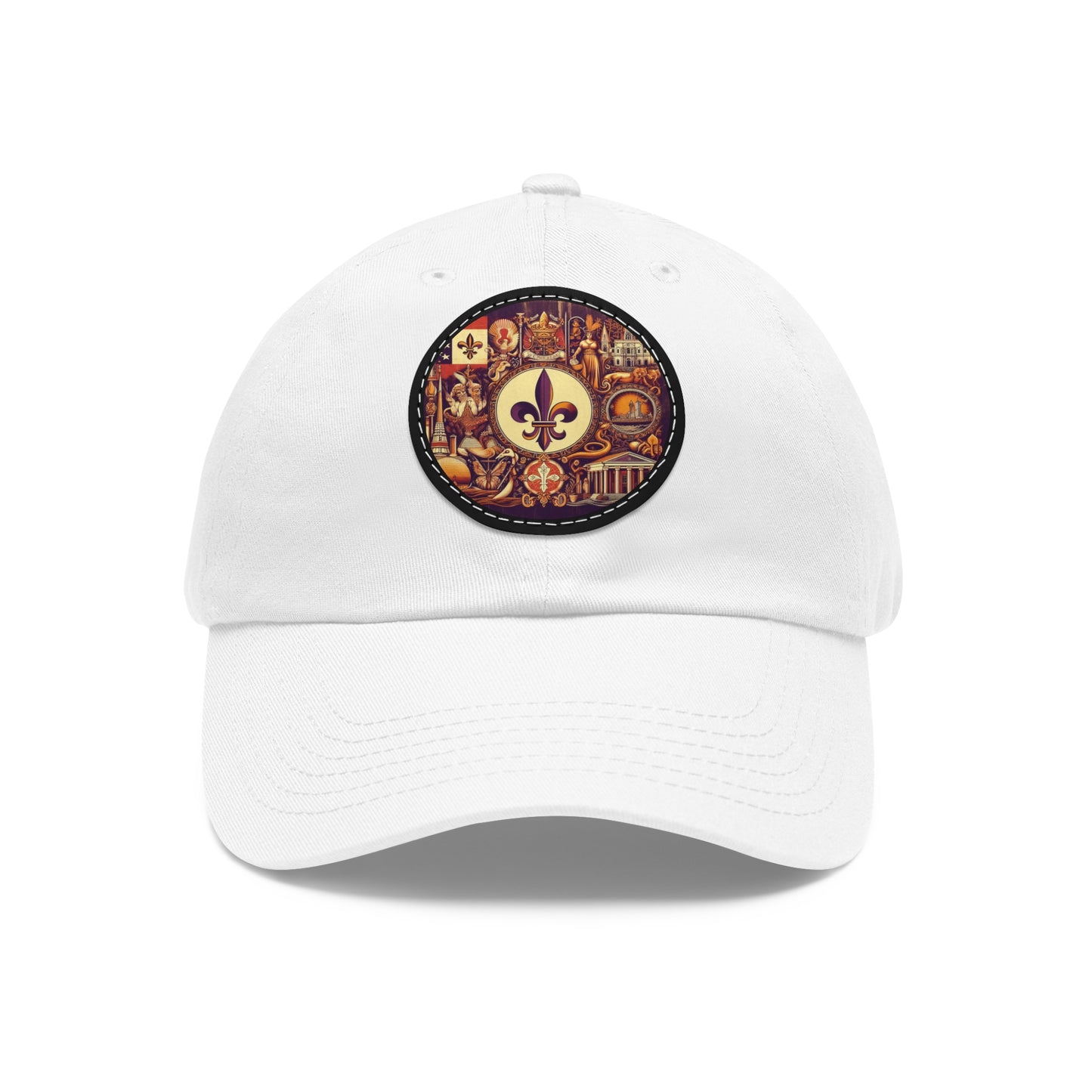 Louisiana Vintage Christian Crusader Campaign Hat - Chino Twill Leather Logo - 100% Charity - The God Vote Collection by Chris Rabalais