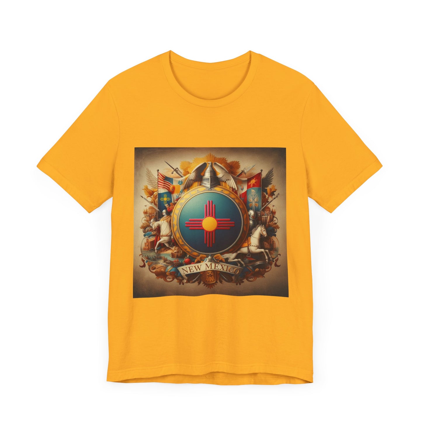 New Mexico Vintage Christian Crusader - Unisex Jersey Tee - USA - 100% Charity Benefit - The God Vote Collection by Chris Rabalais