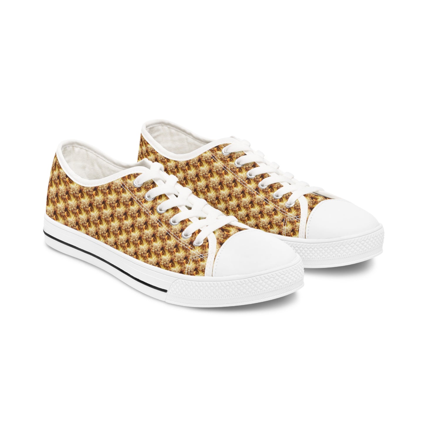 AImagination Collection Women's Low Top Sneakers - "The Golden Kingdom" - The God Ball Originals by Chris Rabalais (2024)