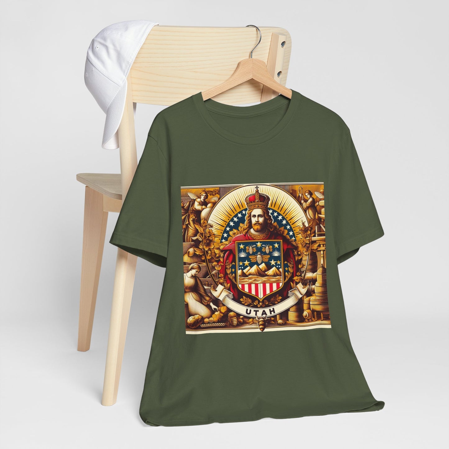 Utah Vintage Christian Crusader - Unisex Jersey Tee - USA - 100% Charity Benefit - The God Vote Collection by Chris Rabalais