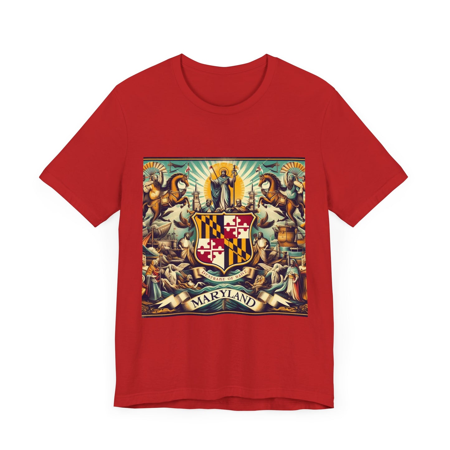 Maryland Vintage Christian Crusader - Unisex Jersey Tee - USA - 100% Charity Benefit - The God Vote Collection by Chris Rabalais