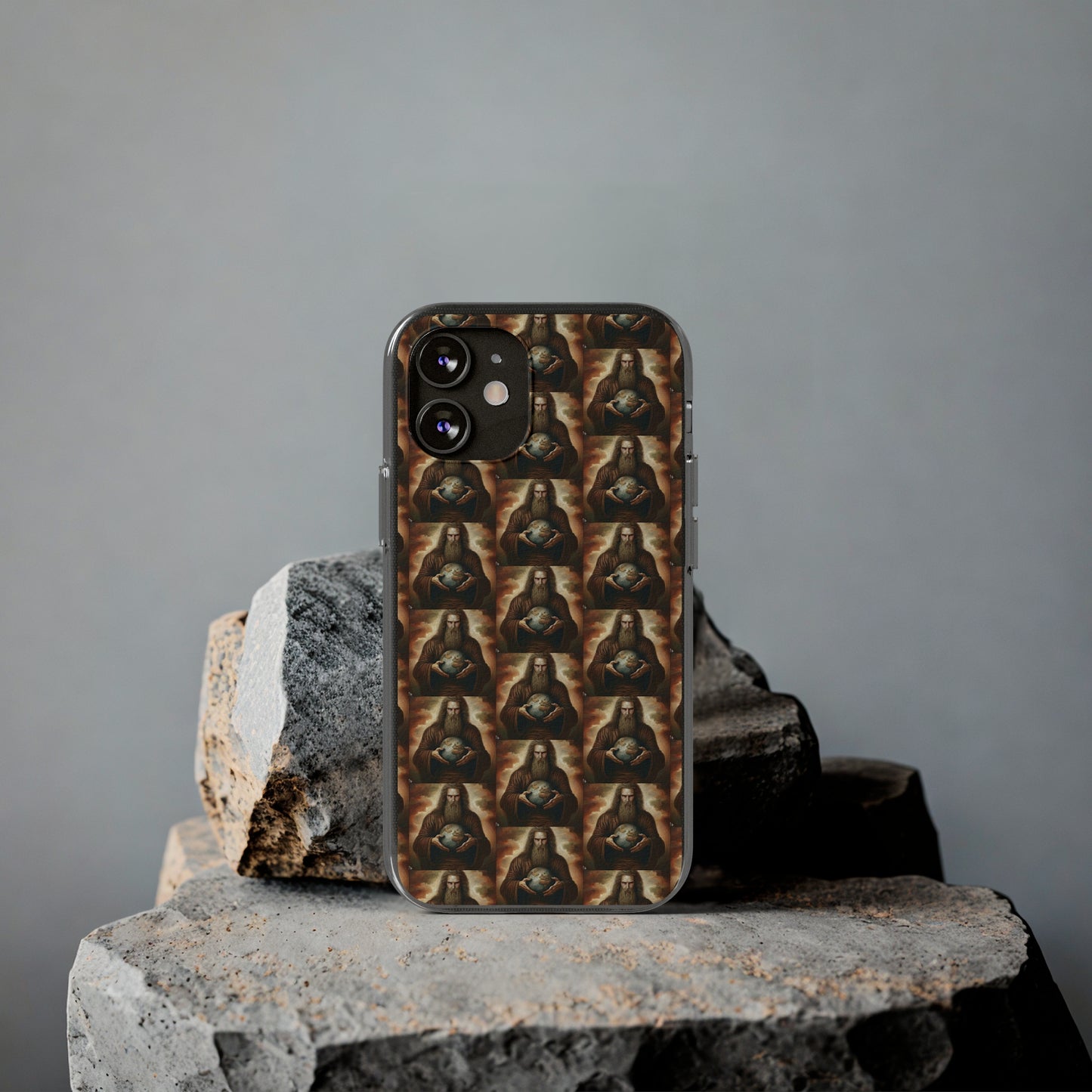 AImagination Collection Soft Phone Cases - "Yahweh's World" - The God Ball Originals by Chris Rabalais (2024)