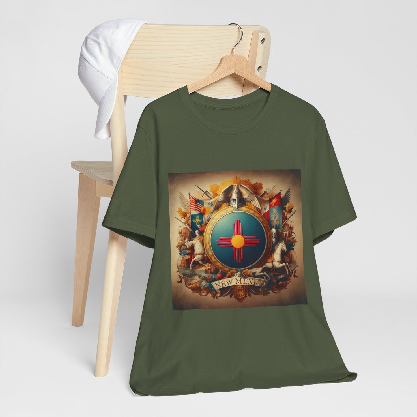 New Mexico Vintage Christian Crusader - Unisex Jersey Tee - USA - 100% Charity Benefit - The God Vote Collection by Chris Rabalais