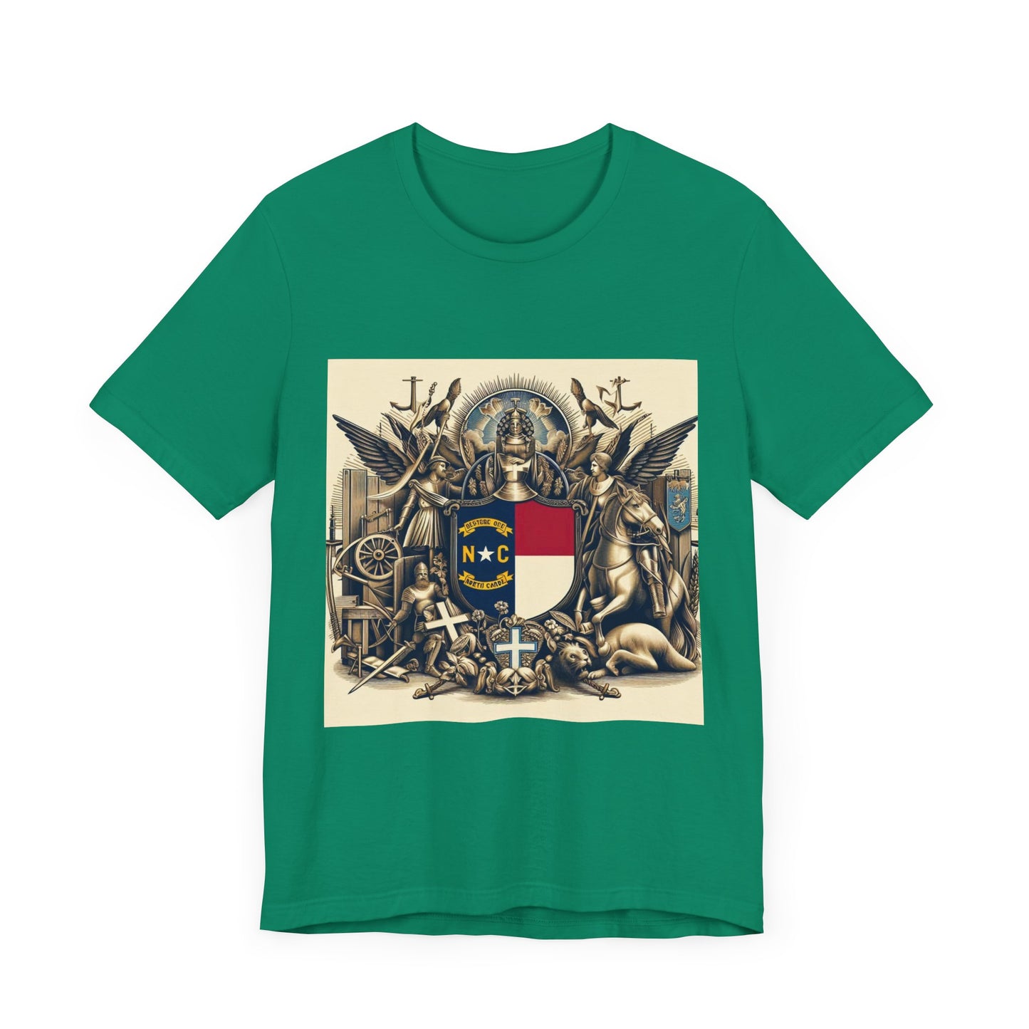 North Carolina Vintage Christian Crusader - Unisex Jersey Tee - USA - 100% Charity Benefit - The God Vote Collection by Chris Rabalais