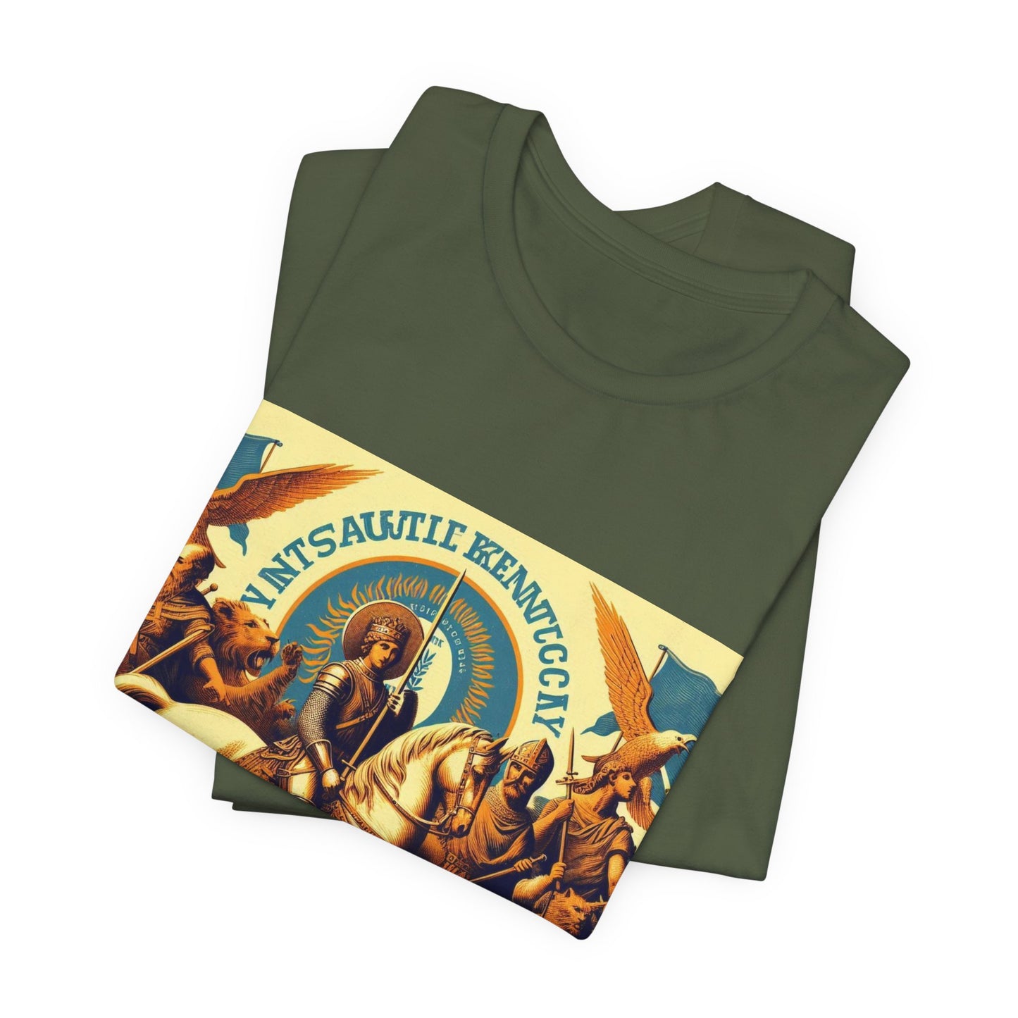 Kentucky Vintage Christian Crusader - Unisex Jersey Tee - USA - 100% Charity Benefit - The God Vote Collection by Chris Rabalais