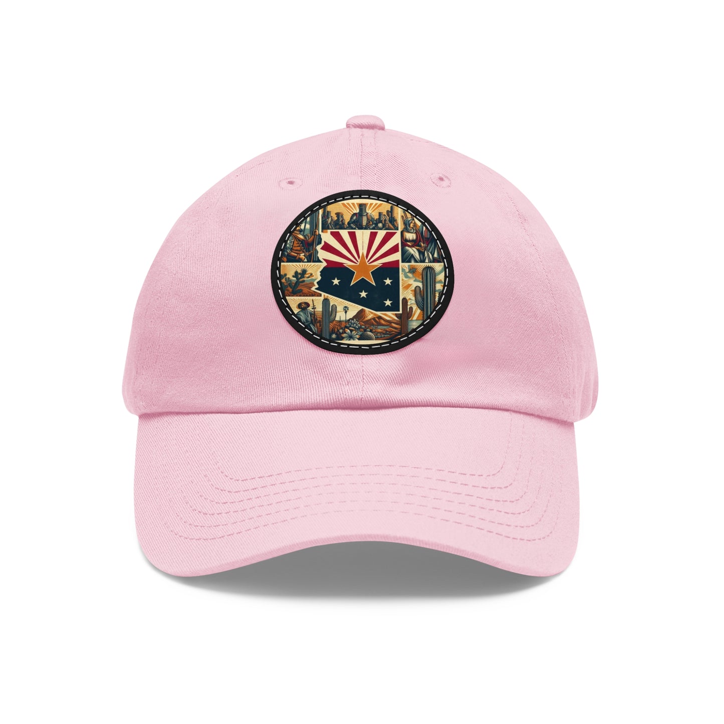 Arizona Vintage Christian Crusader Campaign Hat - Chino Twill Leather Logo - 100% Charity - The God Vote Collection by Chris Rabalais