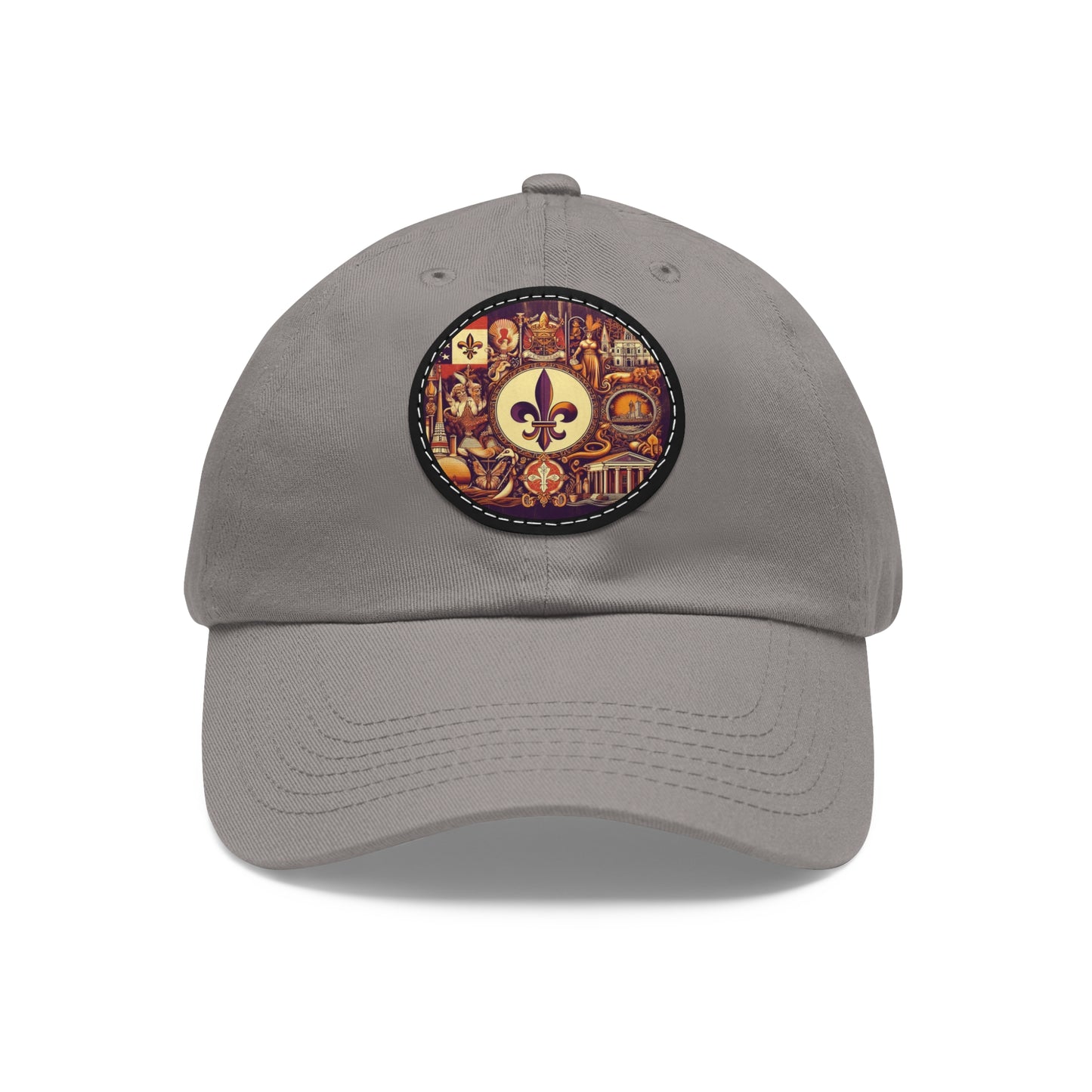Louisiana Vintage Christian Crusader Campaign Hat - Chino Twill Leather Logo - 100% Charity - The God Vote Collection by Chris Rabalais