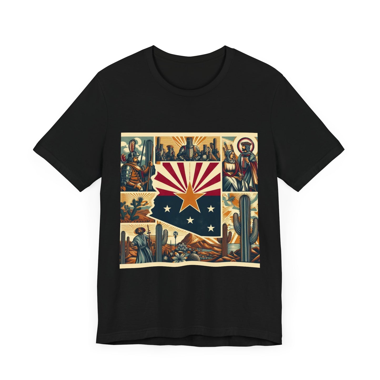 Arizona Vintage Christian Crusader - Unisex Jersey Tee - USA - 100% Charity Benefit - The God Vote Collection by Chris Rabalais