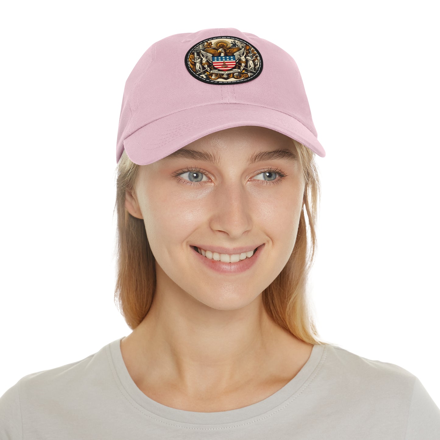 Washington DC Vintage Christian Crusader Campaign Hat - Chino Twill Leather Logo - 100% Charity - The God Vote Collection by Chris Rabalais
