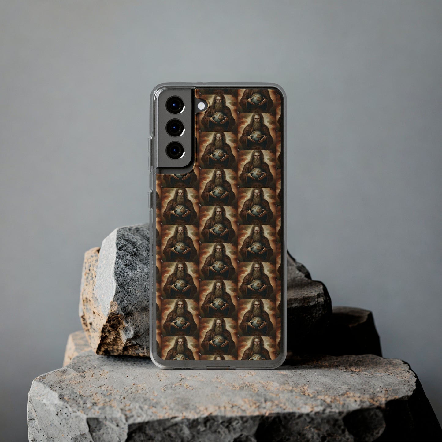 AImagination Collection Soft Phone Cases - "Yahweh's World" - The God Ball Originals by Chris Rabalais (2024)