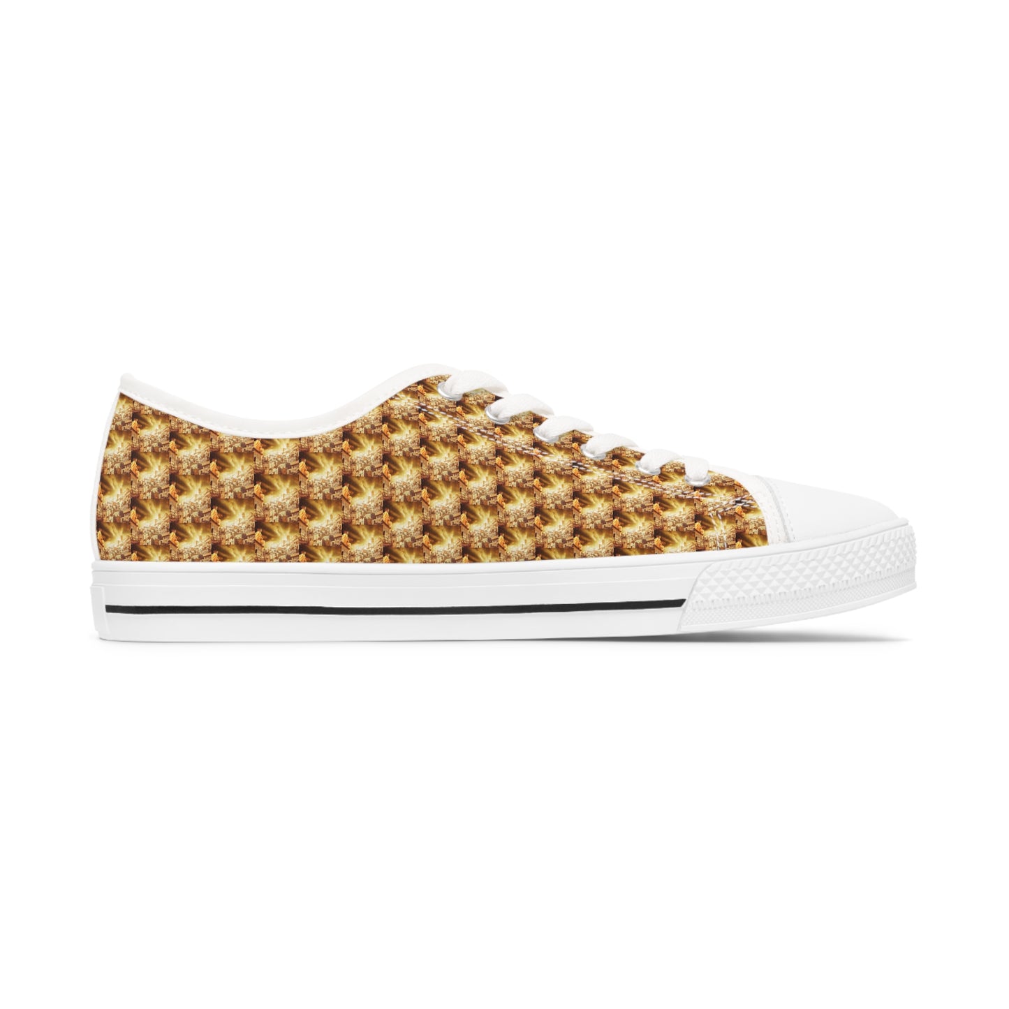 AImagination Collection Women's Low Top Sneakers - "The Golden Kingdom" - The God Ball Originals by Chris Rabalais (2024)