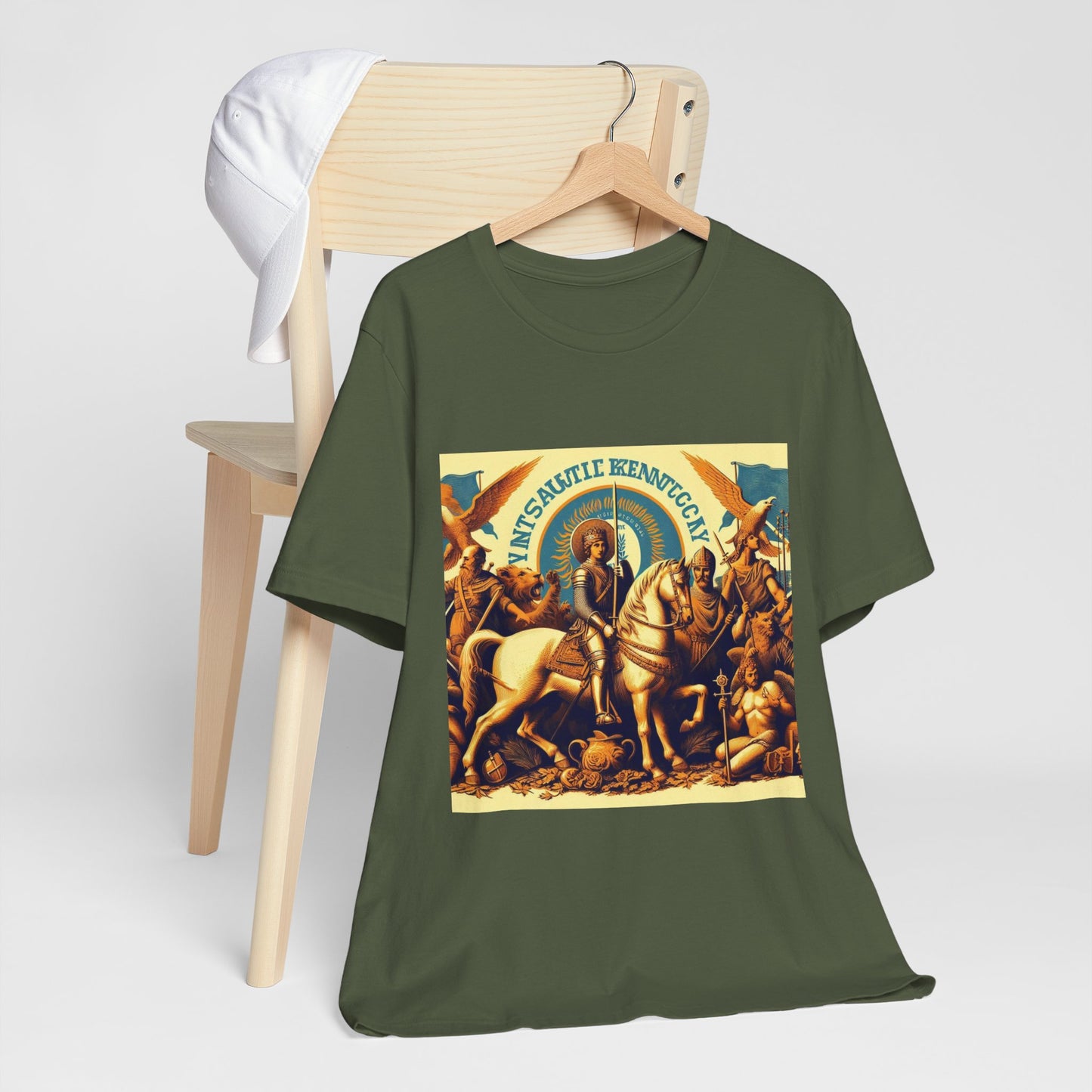 Kentucky Vintage Christian Crusader - Unisex Jersey Tee - USA - 100% Charity Benefit - The God Vote Collection by Chris Rabalais