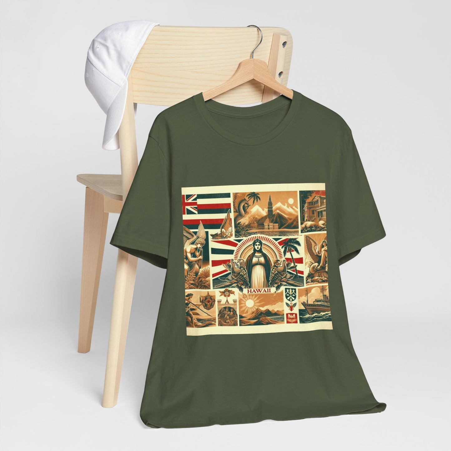 Hawaii Vintage Christian Crusader - Unisex Jersey Tee - USA - 100% Charity Benefit - The God Vote Collection by Chris Rabalais