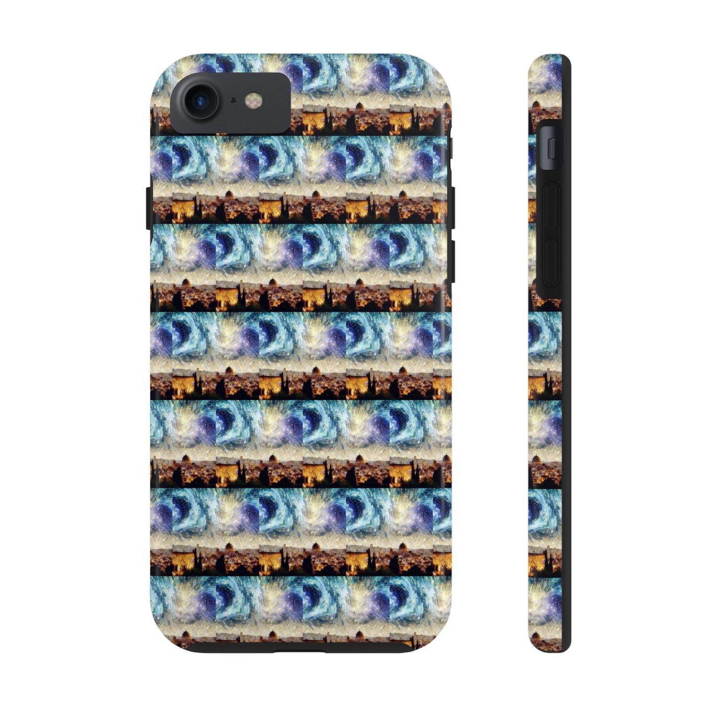 AImagination Collection iPhone Tough Case - "Starry Jerusalem" - The God Ball Originals by Chris Rabalais (2024)
