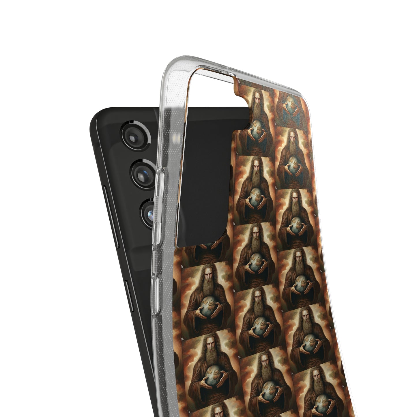 AImagination Collection Soft Phone Cases - "Yahweh's World" - The God Ball Originals by Chris Rabalais (2024)