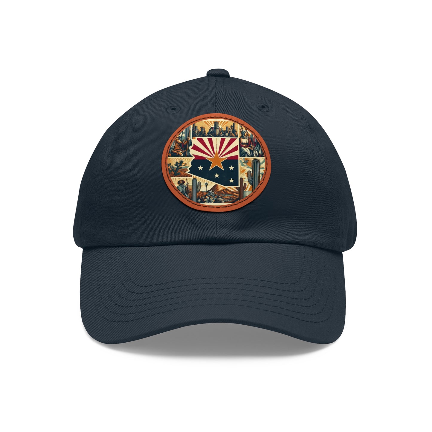 Arizona Vintage Christian Crusader Campaign Hat - Chino Twill Leather Logo - 100% Charity - The God Vote Collection by Chris Rabalais