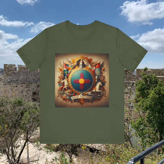 New Mexico Vintage Christian Crusader - Unisex Jersey Tee - USA - 100% Charity Benefit - The God Vote Collection by Chris Rabalais