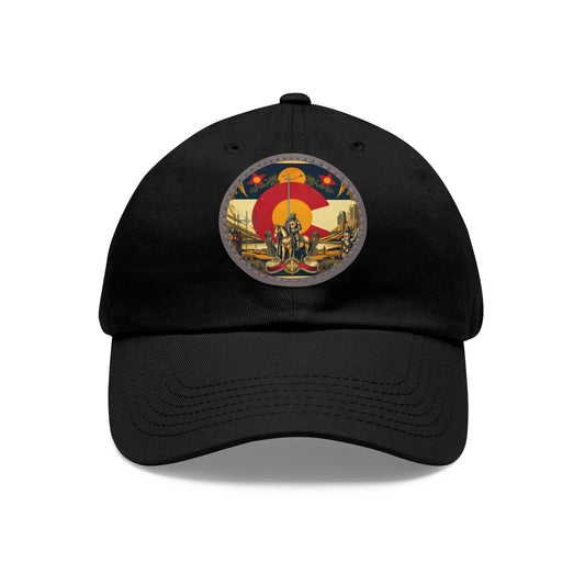 Colorado Vintage Christian Crusader Campaign Hat - Chino Twill Leather Logo - 100% Charity - The God Vote Collection by Chris Rabalais