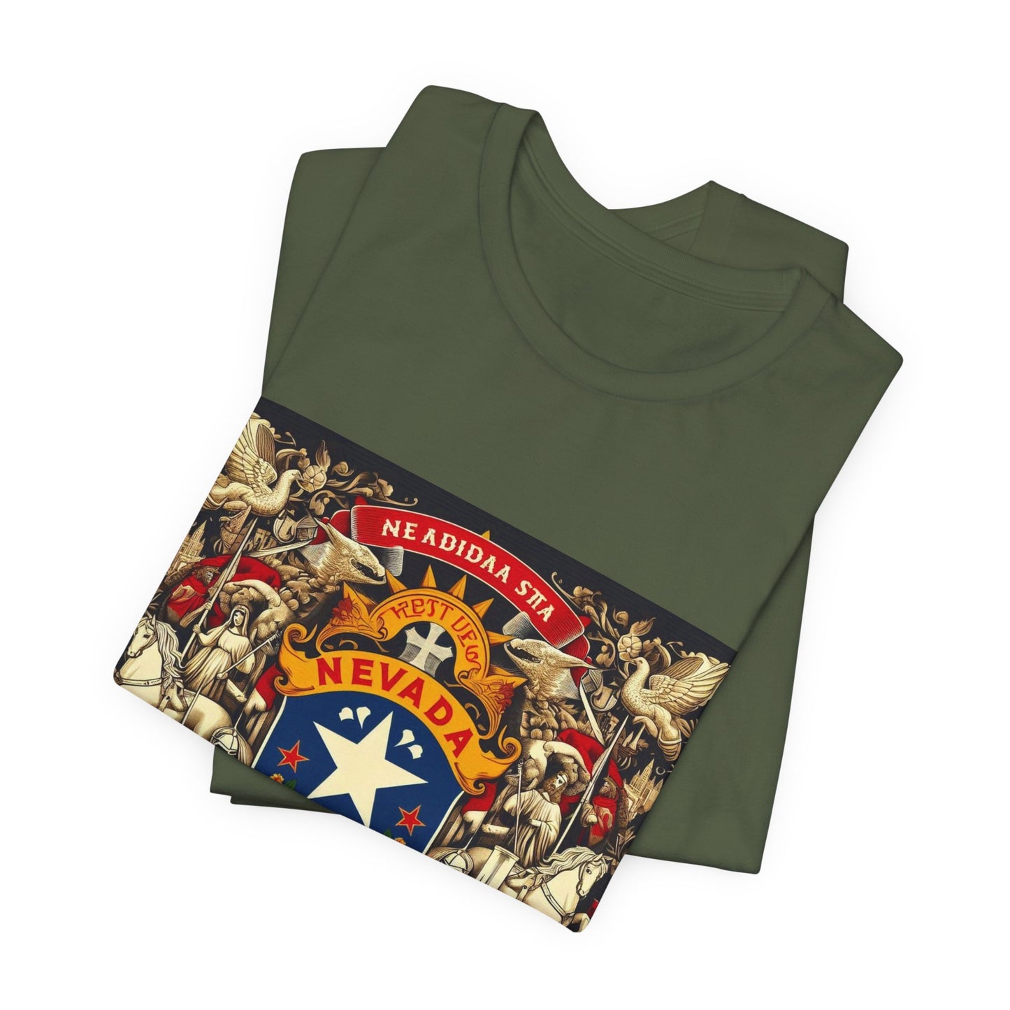 Nevada Vintage Christian Crusader - Unisex Jersey Tee - USA - 100% Charity Benefit - The God Vote Collection by Chris Rabalais