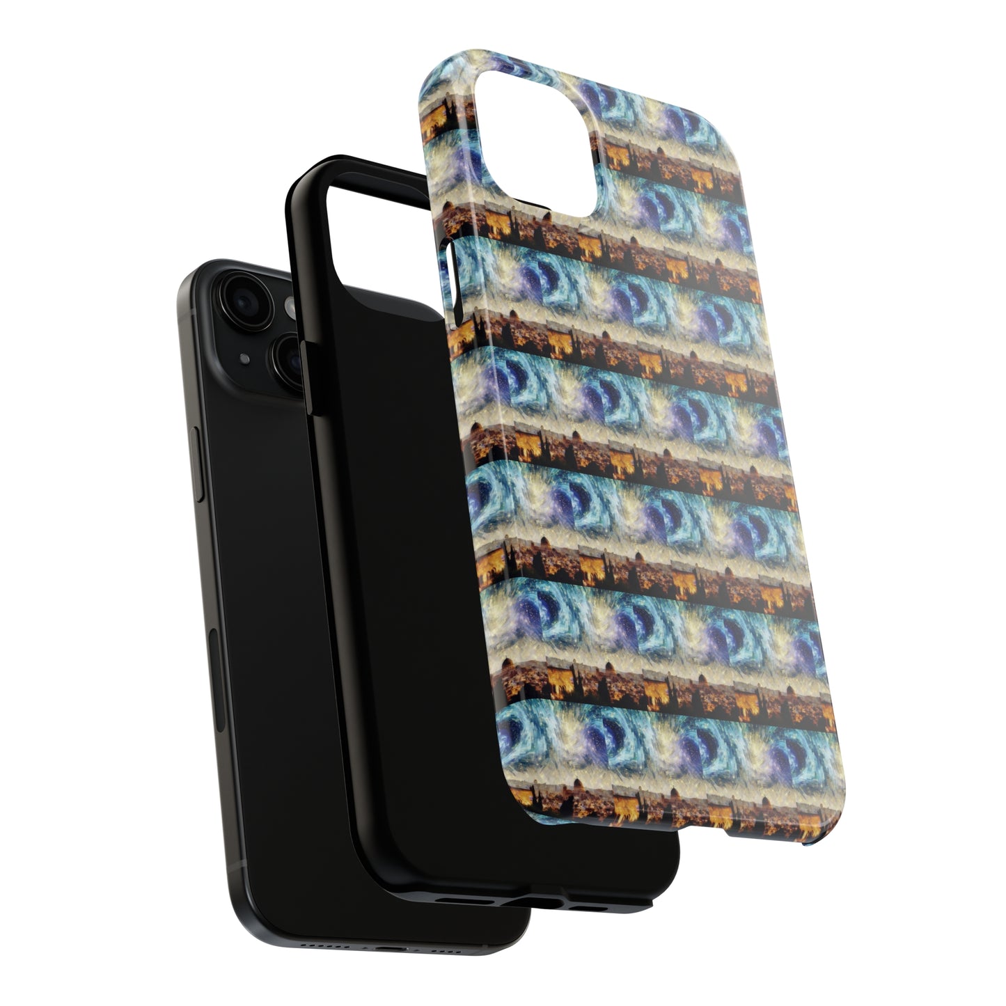 AImagination Collection iPhone Tough Case - "Starry Jerusalem" - The God Ball Originals by Chris Rabalais (2024)