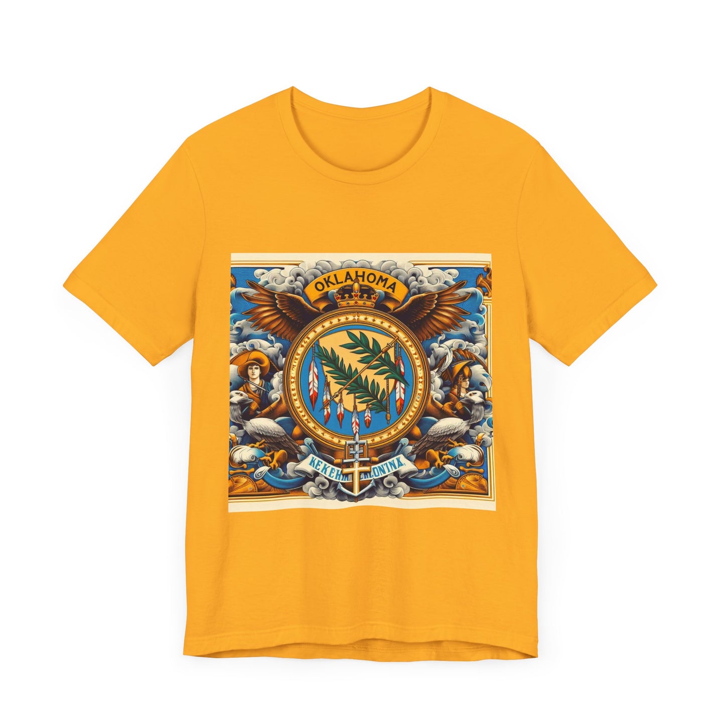 Oklahoma Vintage Christian Crusader - Unisex Jersey Tee - USA - 100% Charity Benefit - The God Vote Collection by Chris Rabalais