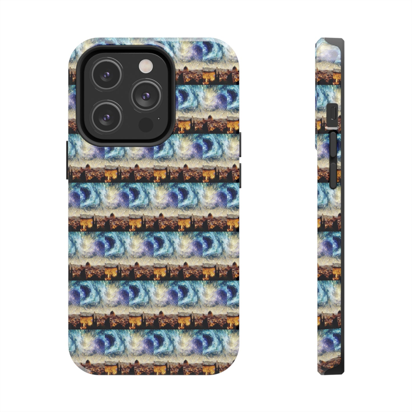 AImagination Collection iPhone Tough Case - "Starry Jerusalem" - The God Ball Originals by Chris Rabalais (2024)