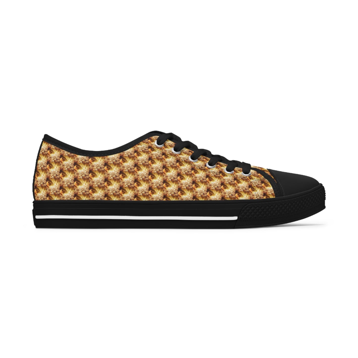 AImagination Collection Women's Low Top Sneakers - "The Golden Kingdom" - The God Ball Originals by Chris Rabalais (2024)