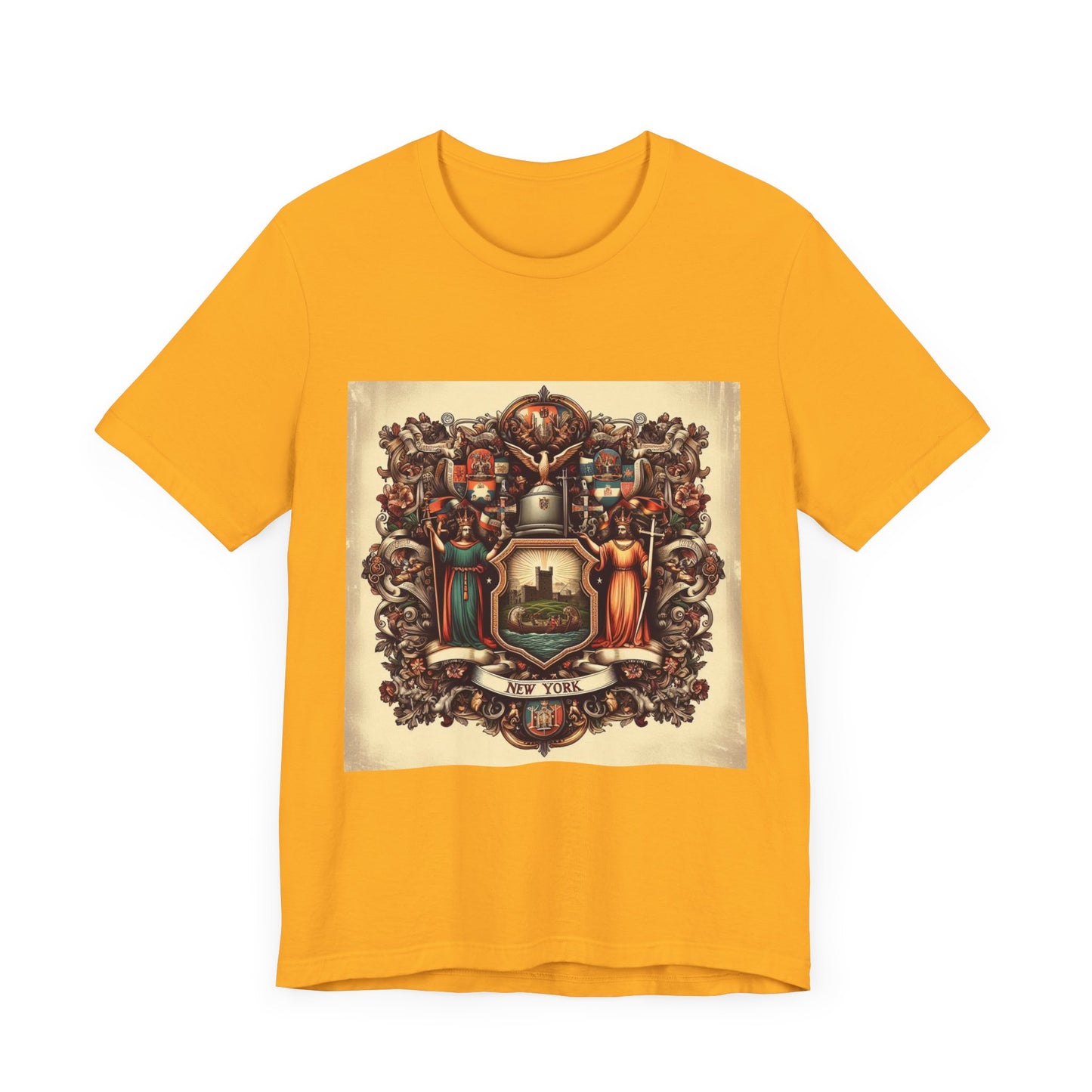 New York Vintage Christian Crusader - Unisex Jersey Tee - USA - 100% Charity Benefit - The God Vote Collection by Chris Rabalais