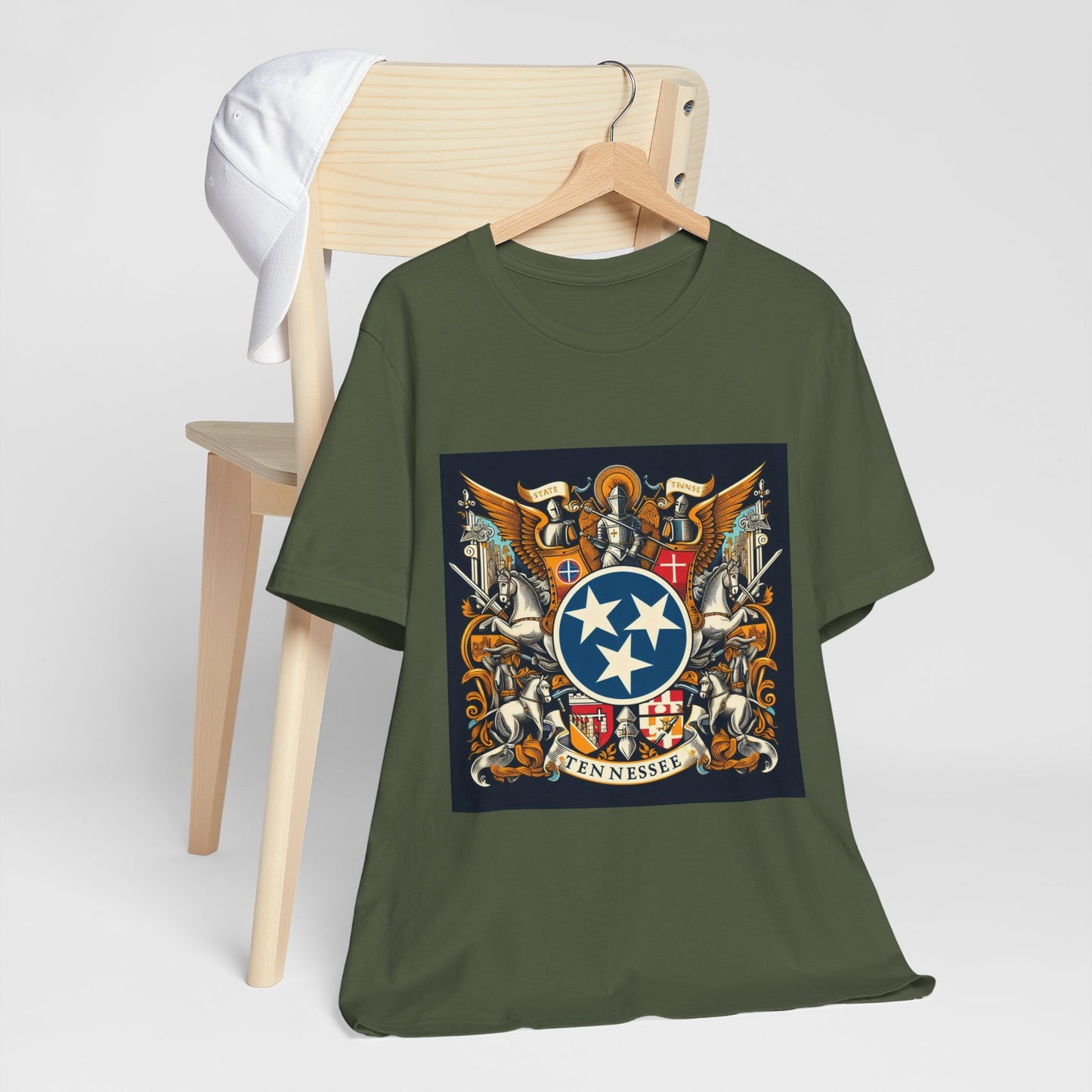 Tennessee Vintage Christian Crusader - Unisex Jersey Tee - USA - 100% Charity Benefit - The God Vote Collection by Chris Rabalais