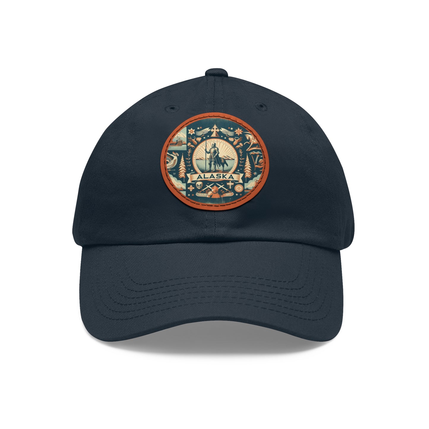 Alaska Vintage Christian Crusader Campaign Hat - Chino Twill Leather Logo - 100% Charity - The God Vote Collection by Chris Rabalais