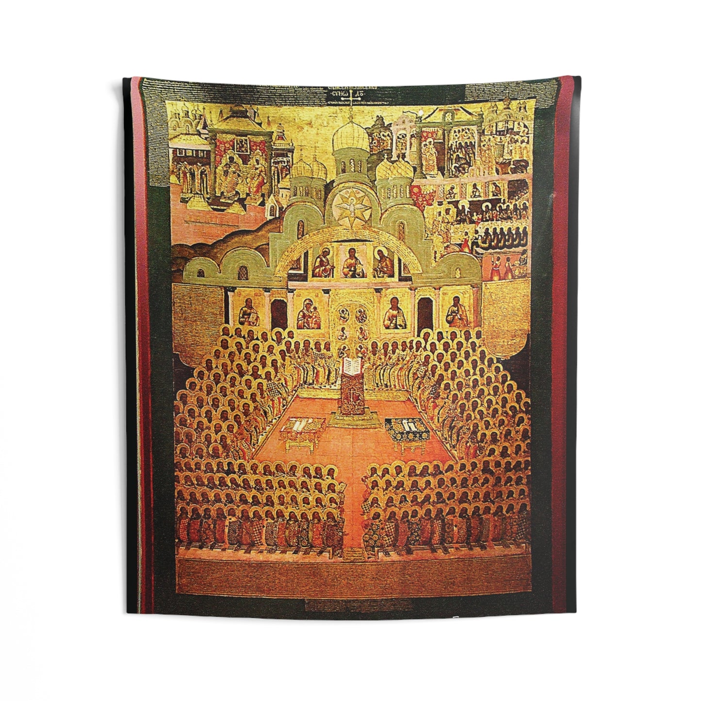 Holy Fathers of Seventh Ecumenical Council Byzantine Orthodox Icon Oct 15 Home Decor Tapestry Catholic Christian Bible Scripture Christ Gift
