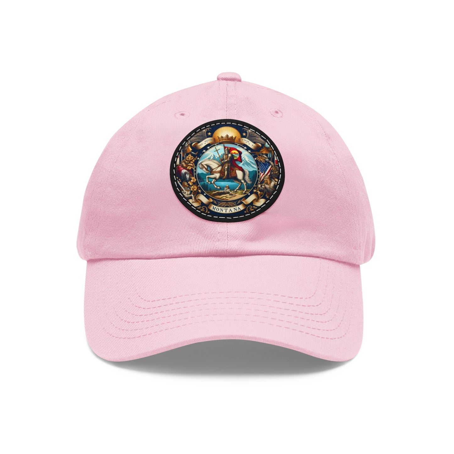 Montana Vintage Christian Crusader Campaign Hat - Chino Twill Leather Logo - 100% Charity - The God Vote Collection by Chris Rabalais