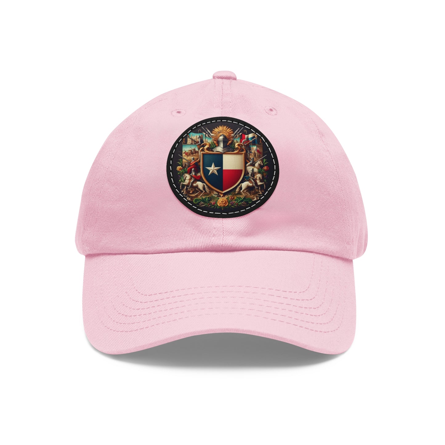 Texas Vintage Christian Crusader Campaign Hat - Chino Twill Leather Logo - 100% Charity - The God Vote Collection by Chris Rabalais