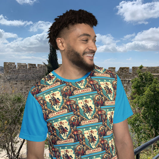 Delaware Vintage Christian Crusader - Premium Sports Jersey - USA - 100% Charity Benefit - The God Vote Collection by Chris Rabalais