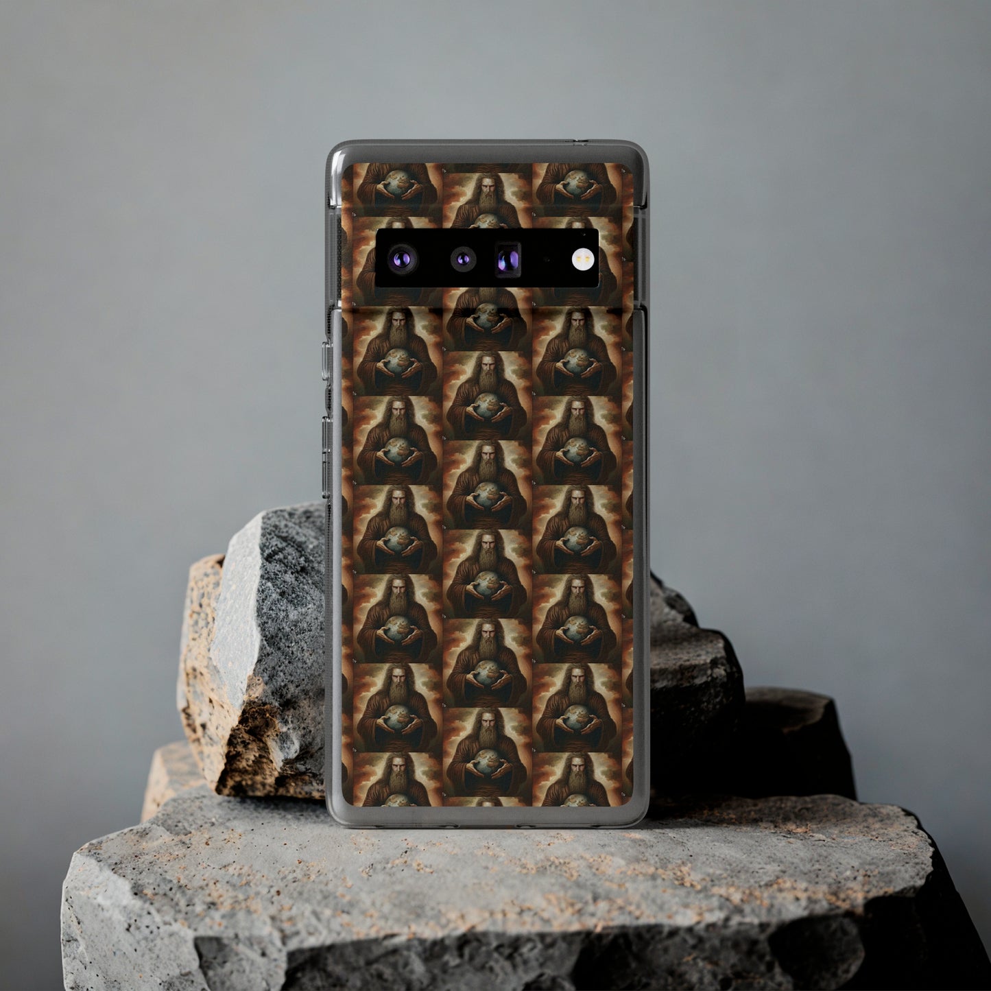 AImagination Collection Soft Phone Cases - "Yahweh's World" - The God Ball Originals by Chris Rabalais (2024)
