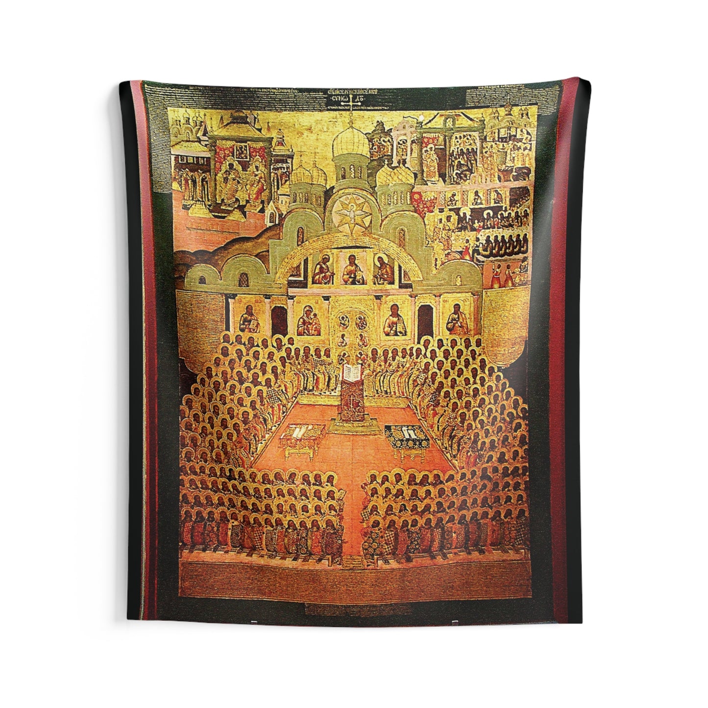 Holy Fathers of Seventh Ecumenical Council Byzantine Orthodox Icon Oct 15 Home Decor Tapestry Catholic Christian Bible Scripture Christ Gift