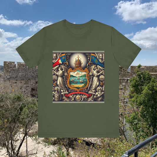 Vermont Vintage Christian Crusader - Unisex Jersey Tee - USA - 100% Charity Benefit - The God Vote Collection by Chris Rabalais