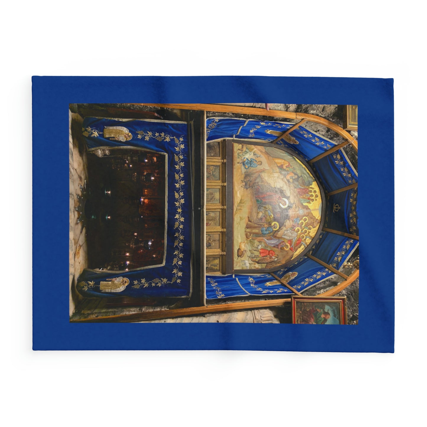 Holy Land Origins Arctic Fleece Blanket - Church of the Nativity at Bethlehem - The God Ball Originals by Chris Rabalais (2024)